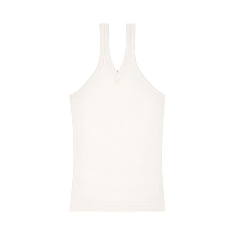 

Топ Courrèges Criss Cross 90s Rib Tank Top Heritage White, белый