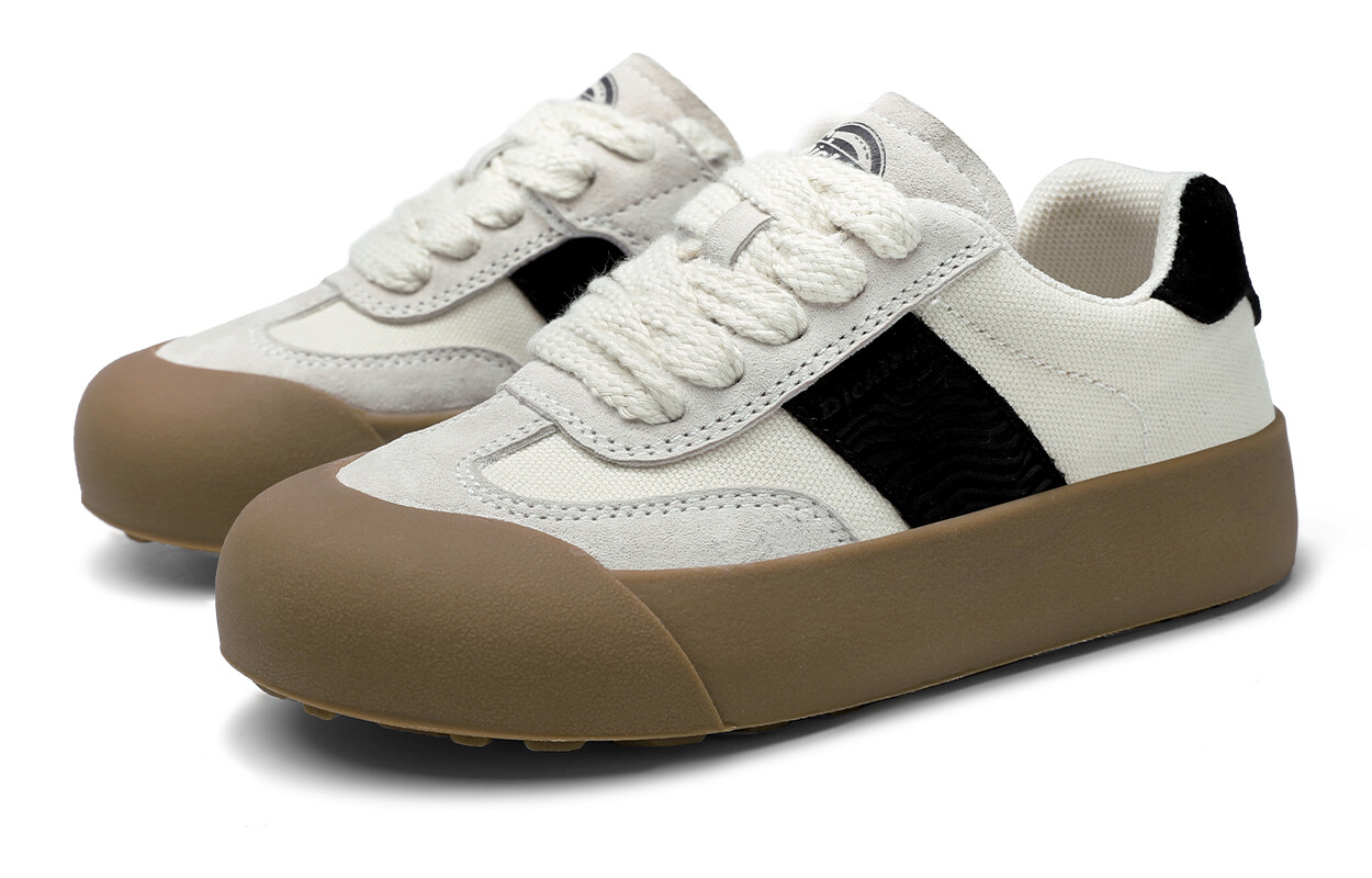 Детские кроссовки для скейтбординга PS Low-top бежевый/бежевый/бежевый Dickies, бежевый/черный — фото 3