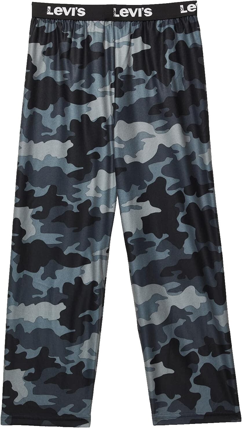 

Пижамные брюки Levi's Kids Pajama Pants, цвет Black Camo