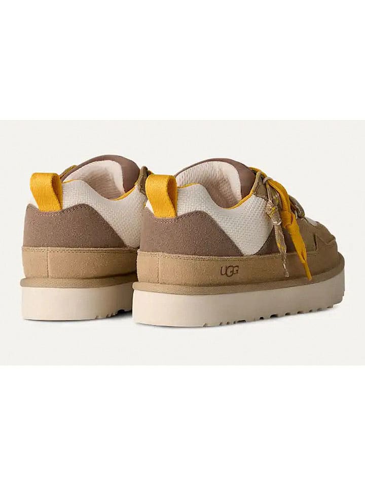 UGG Кожаные кроссовки "Lowmel" светло-коричневого цвета — фото 4