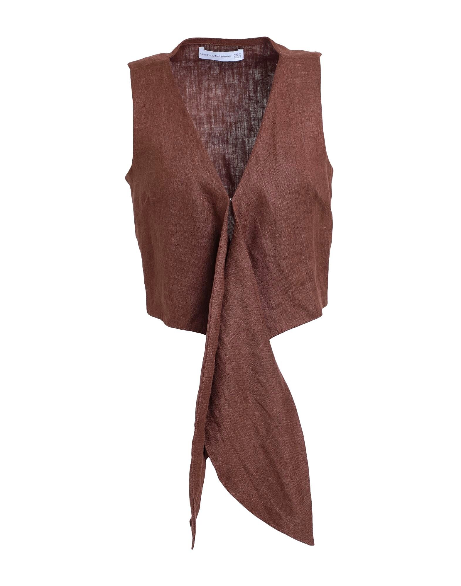 

Кроп-топ Dalaila Tie Top Faithfull, шоколадный