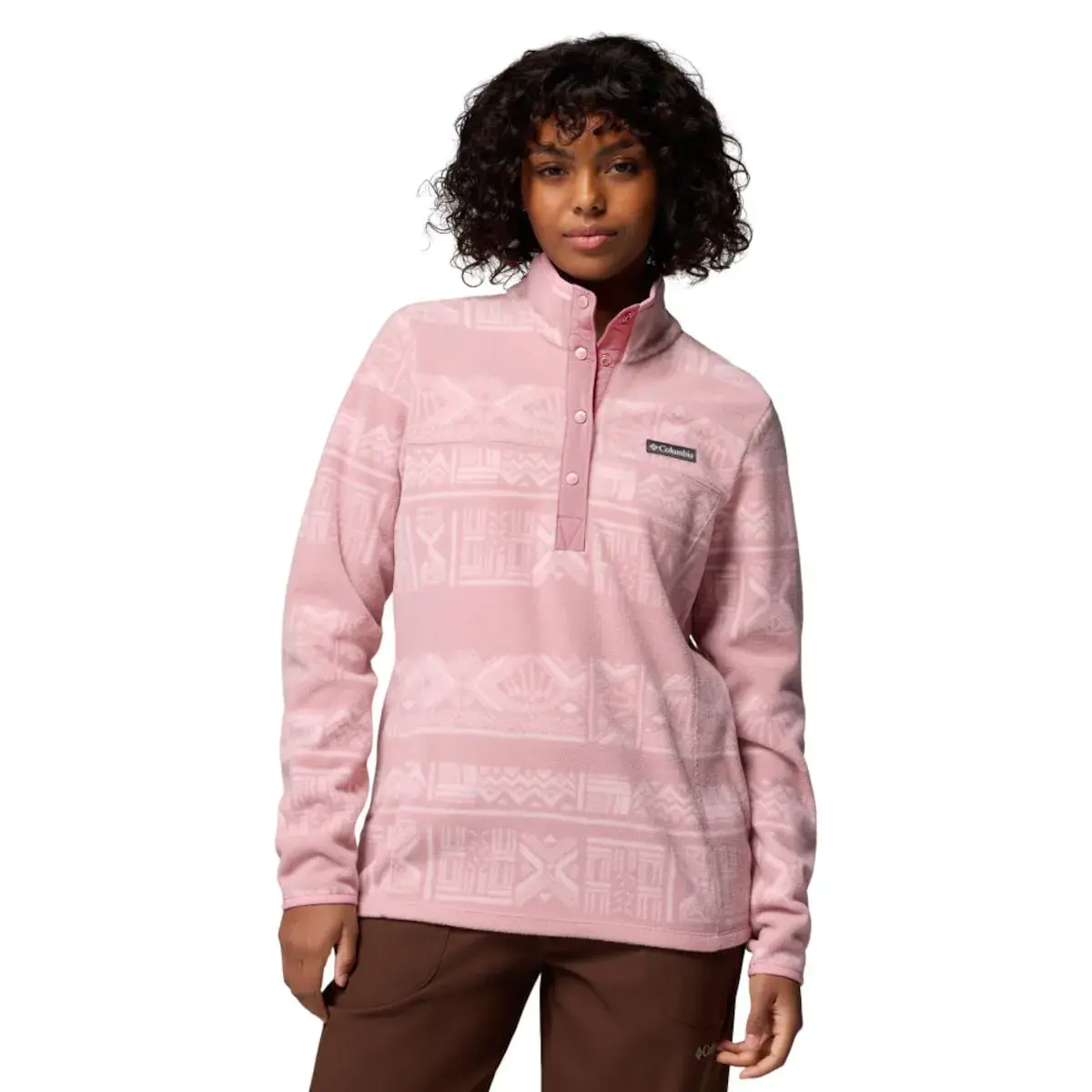 

Женская флисовая куртка Benton Springs с принтом Columbia, пастельно-розовый