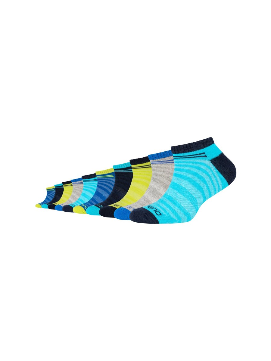 

Носки camano, цвет Aqua/Neon yellow/Grey/Black