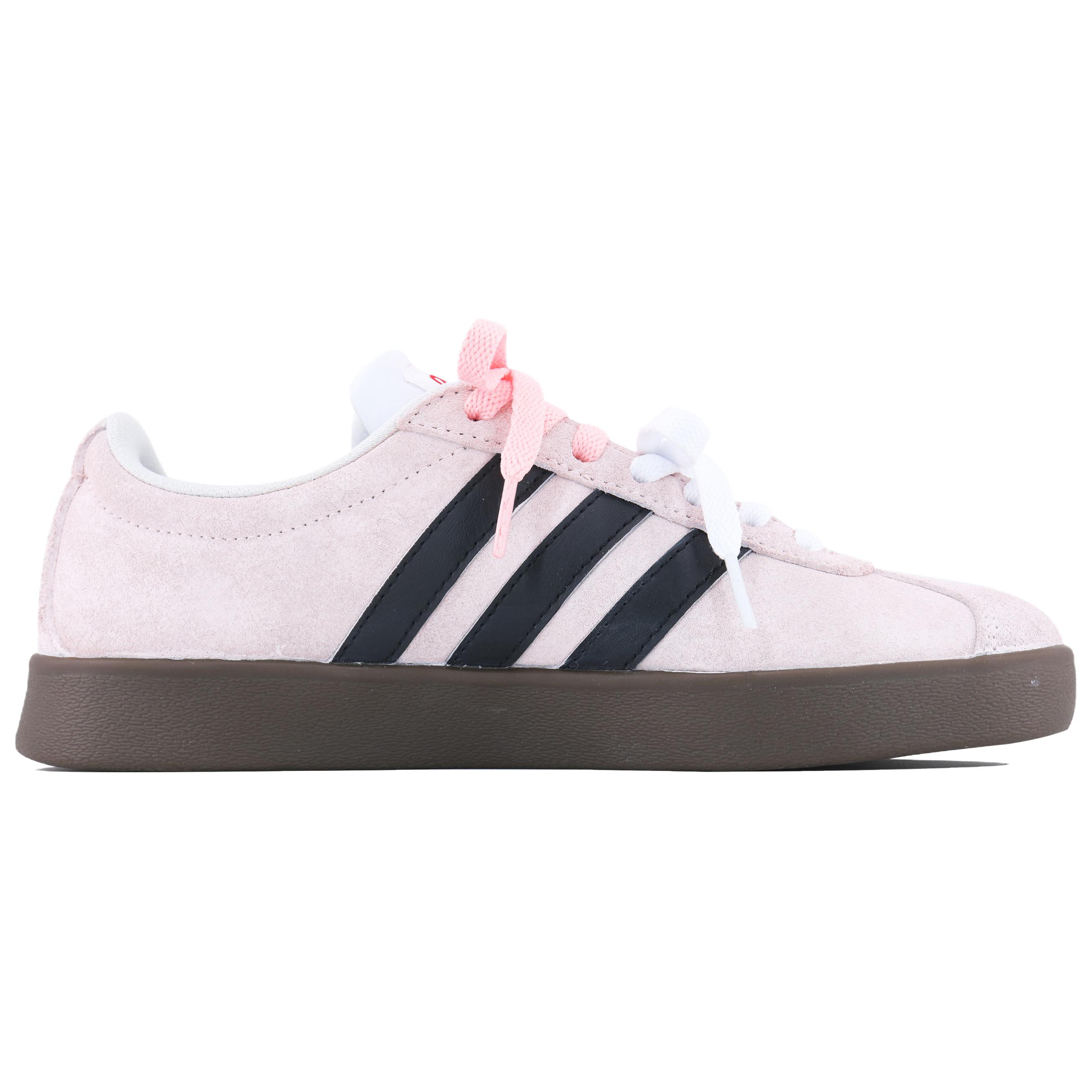 Adidas Кроссовки для скейтбординга VL COURT 20 Lifestyle с амортизацией, износостойкие, низкие, унисекс, розовые — фото 3