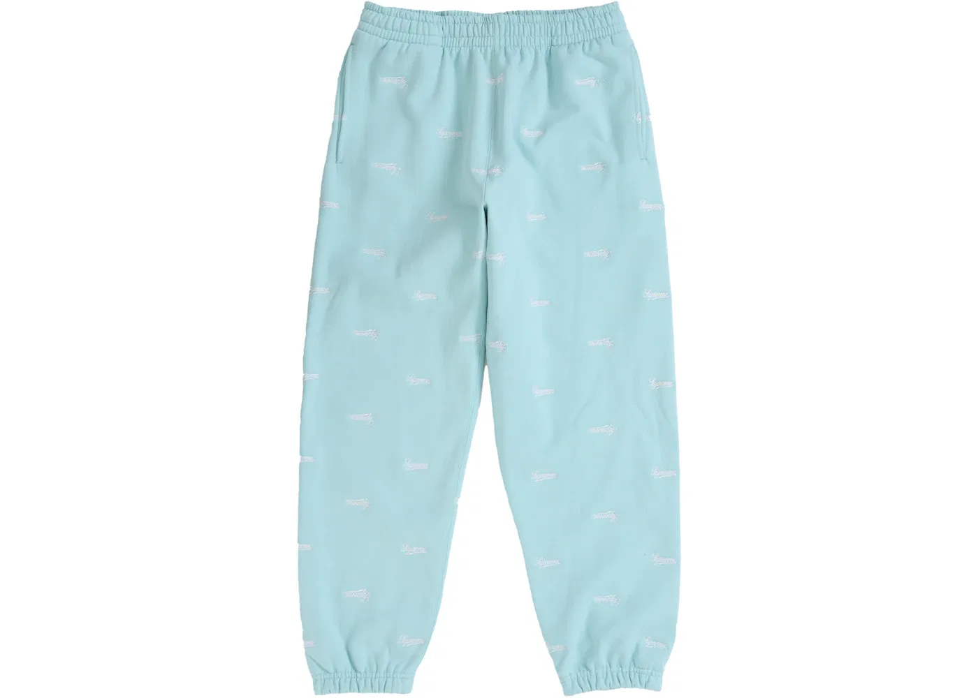Мужские спортивные штаны с принтом Supreme Sweatpant, Light Blue