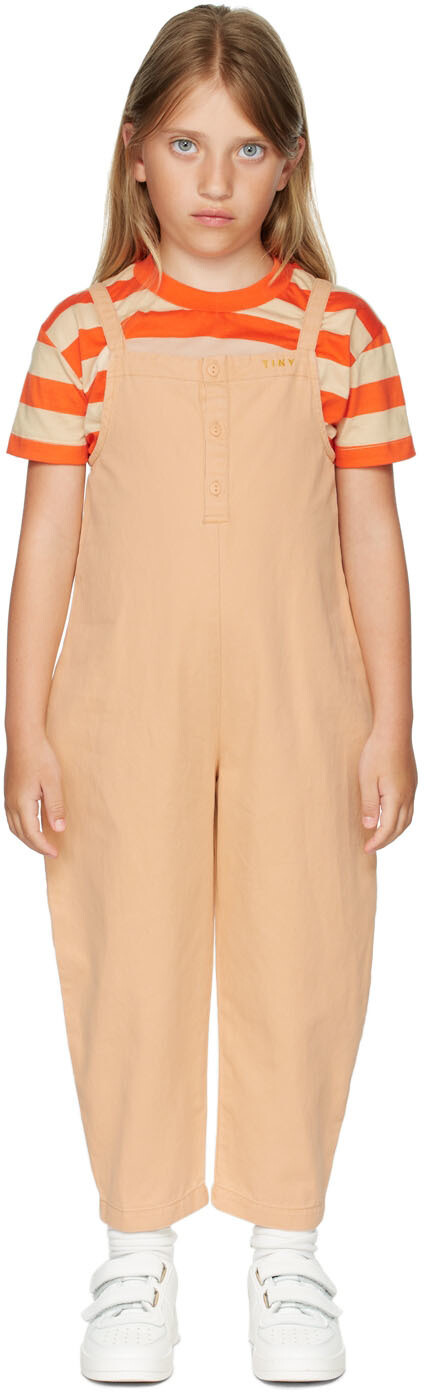 

Детский однотонный оранжевый комбинезон TINYCOTTONS