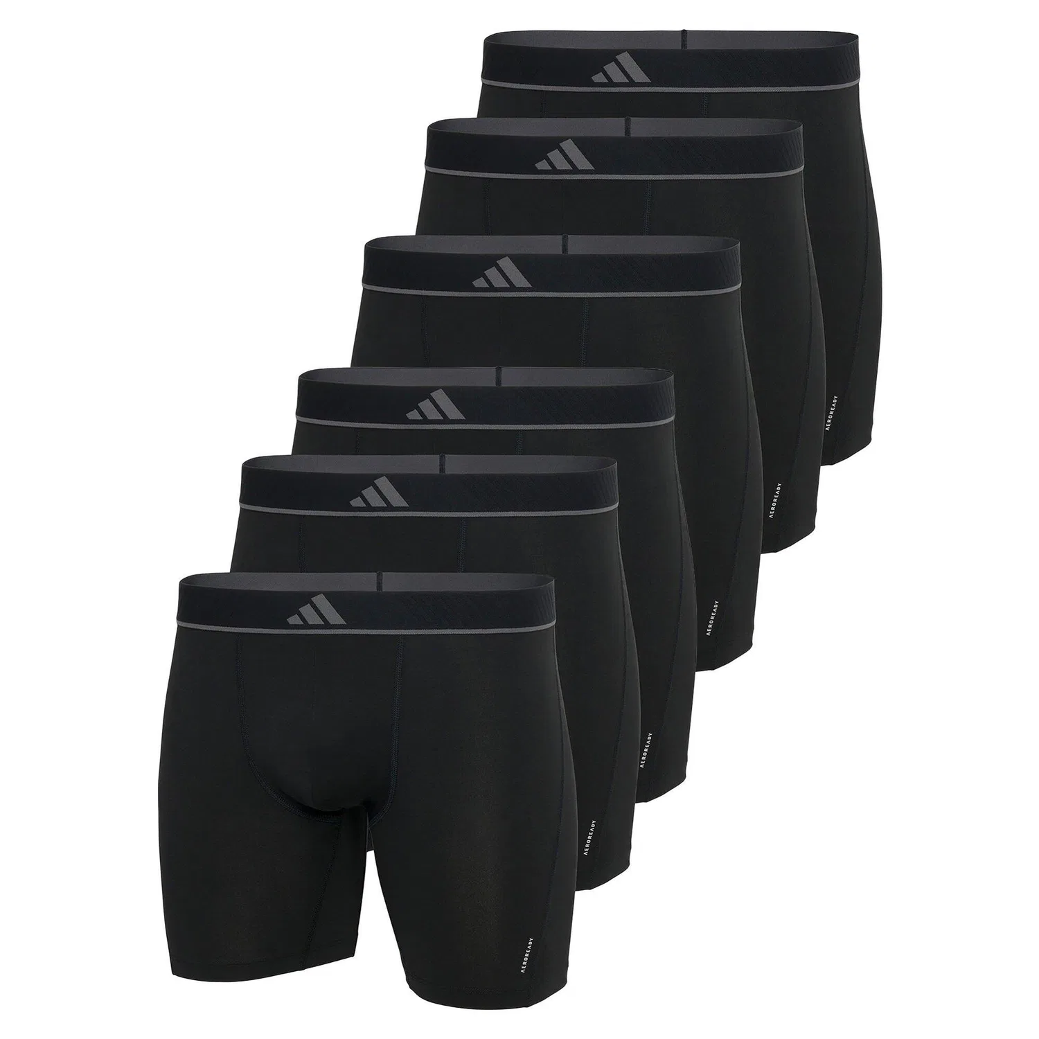 Мужские боксеры из микрофлиса Active Micro Flex Eco, 6 штук, Adidas, Черный