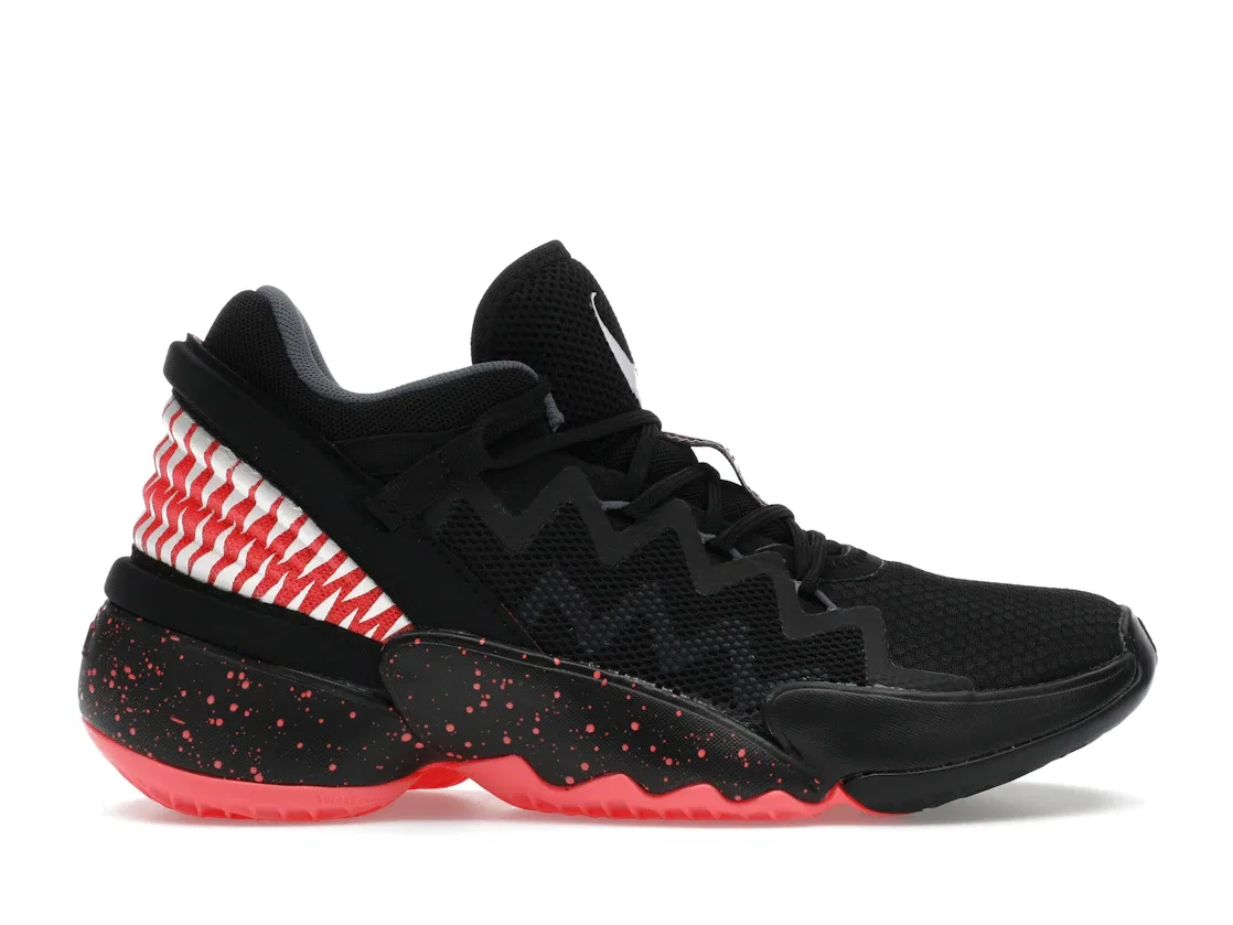 Детские кроссовки с принтом Adidas D.O.N. Issue #2 Adidas, Core Black Signal Pink Cloud White