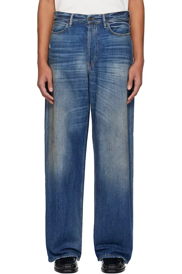 Синие джинсы свободного кроя 1981 года Acne Studios