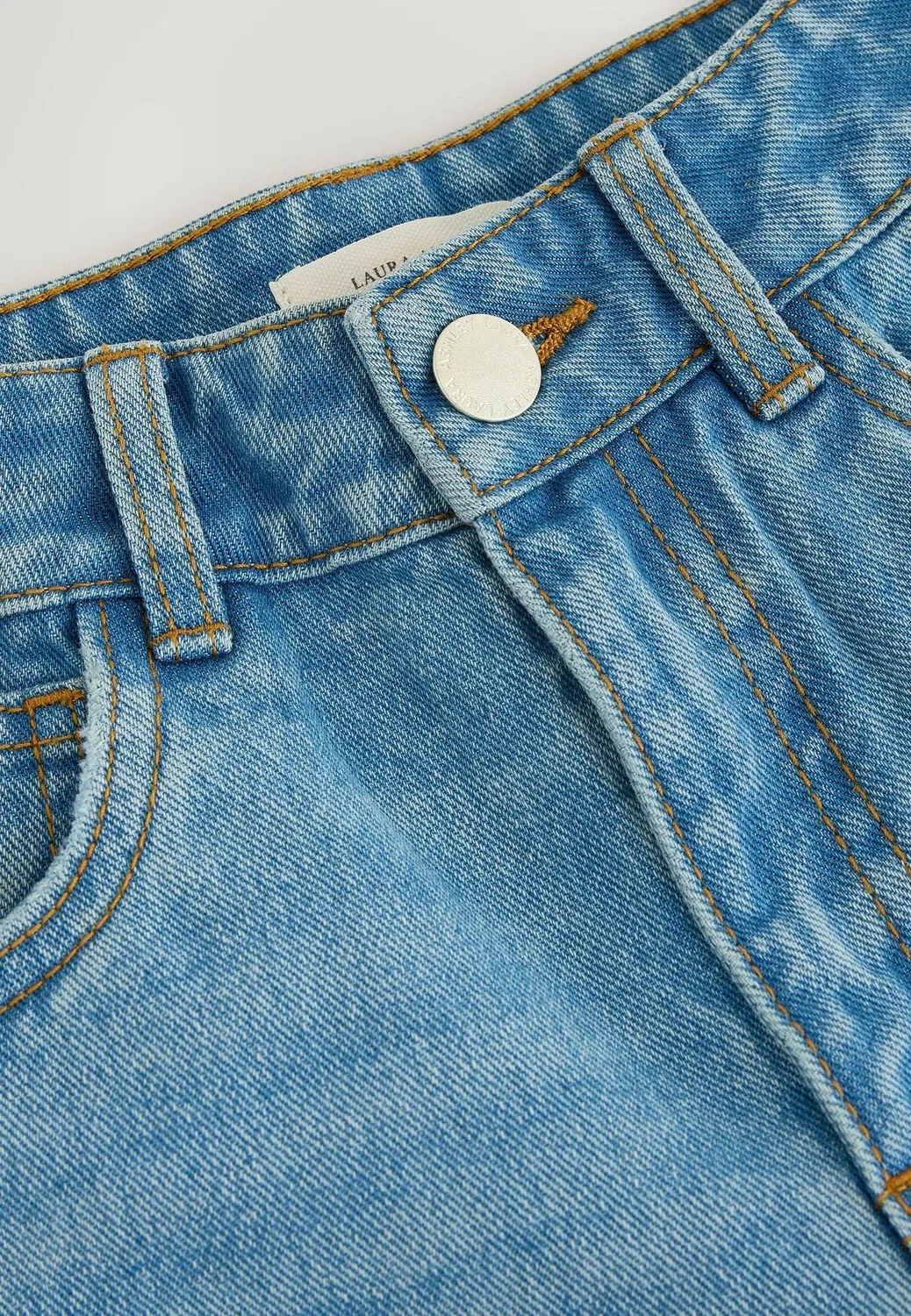 Джинсы с вышивкой - джинсы свободного кроя Laura Ashley, Blue Denim — фото 4