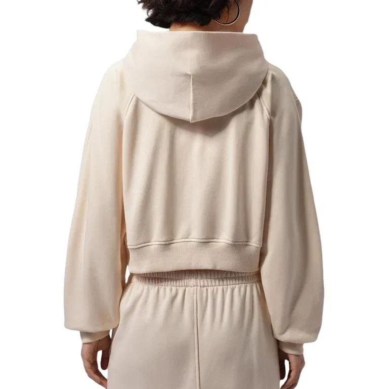 Женское худи Air Jordan Brooklyn Short Full-Zip Hoodie 'Pearl White' Jordan, Pearl White — фото 2