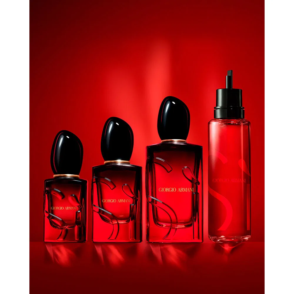 Парфюмерная вода-рефил 100 мл с нотами жасмина и ванили Sì Passione Intense Giorgio Armani — фото 4