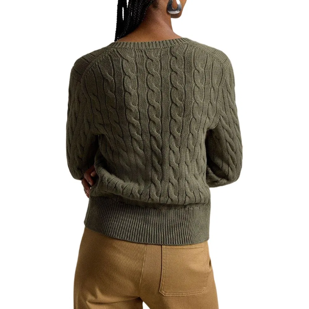 Женский свитер с круглым вырезом Green Polo Ralph Lauren, Green — фото 4
