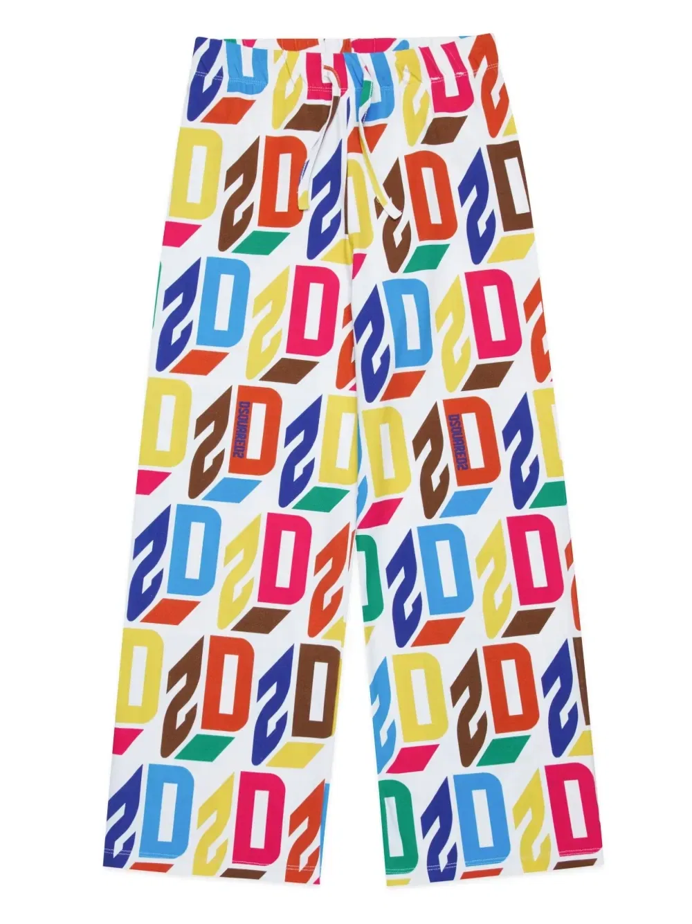 Широкие брюки с логотипом Dsquared2 Kids, белый