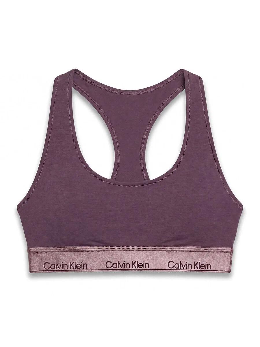 Бюстгальтер-бралетт Calvin Klein фиолетового цвета