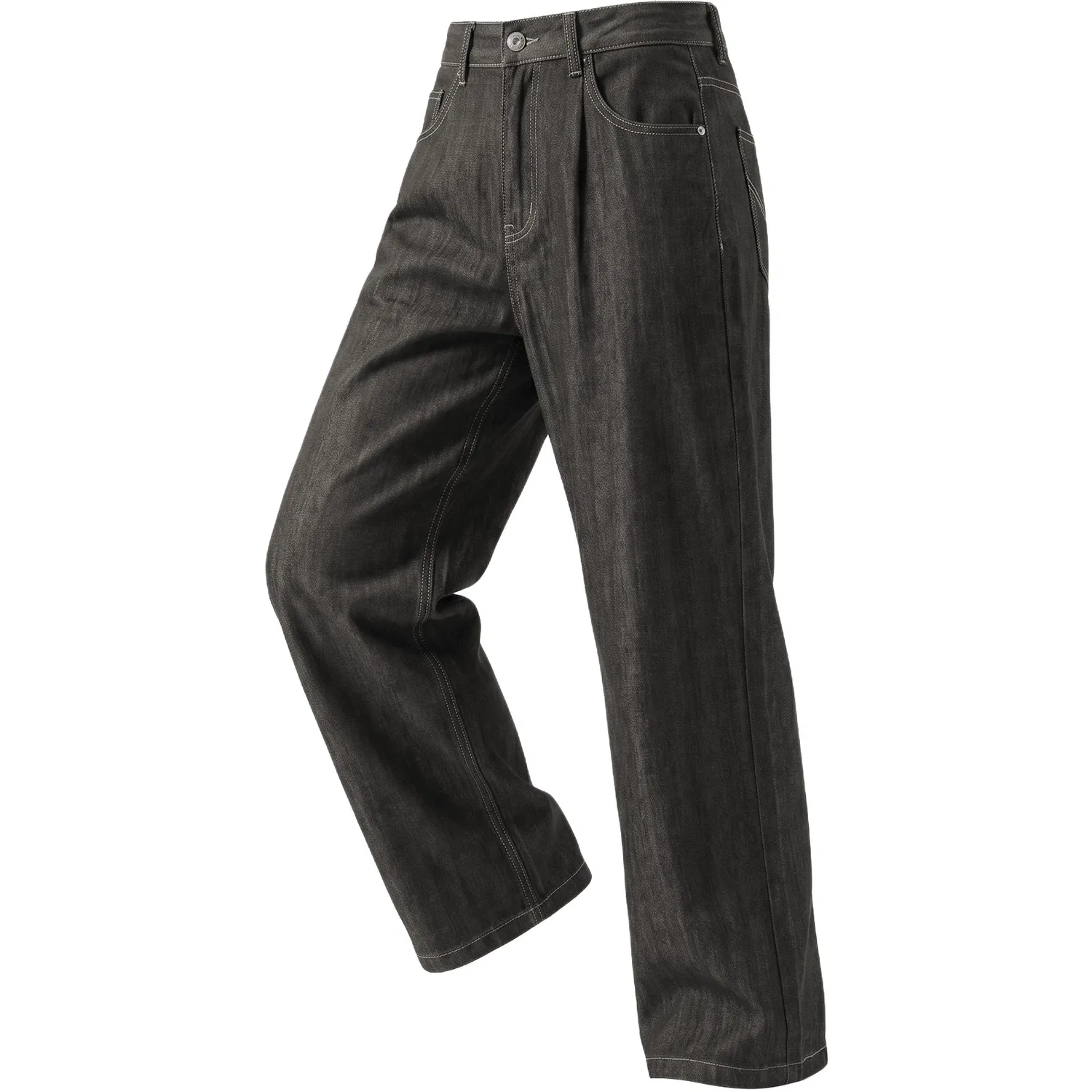 Детские джинсы прямого кроя из смесового тенселя Red bean, Dark Blue — фото 3