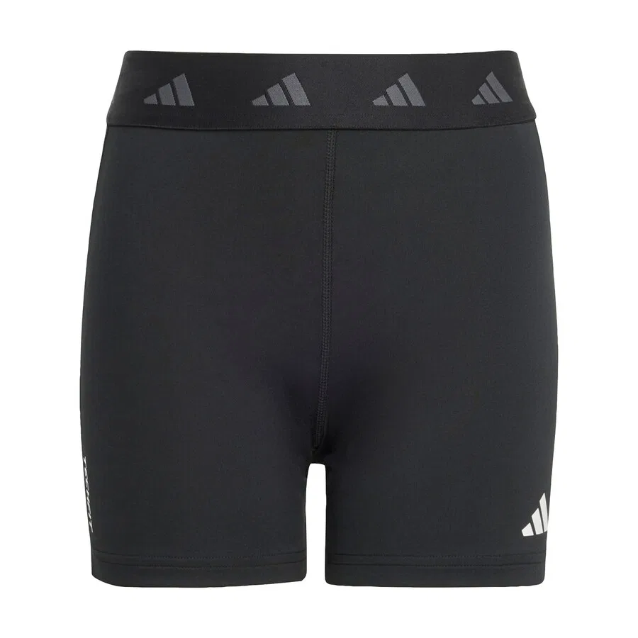 Спортивные узкие брюки ADIDAS SPORTSWEAR 'TECHFIT Short' черного цвета