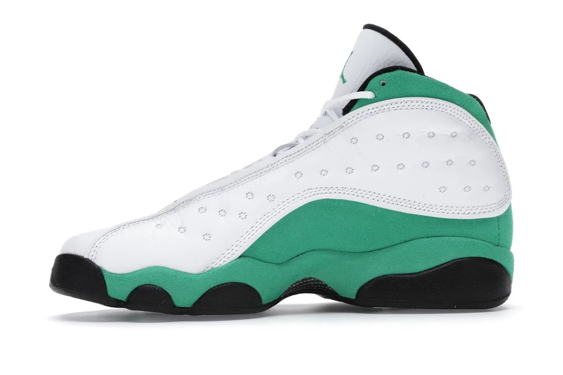 Детские кроссовки Lifestyle с принтом Jordan 13 Retro Jordan, White/White-Lucky Green-Black — фото 3