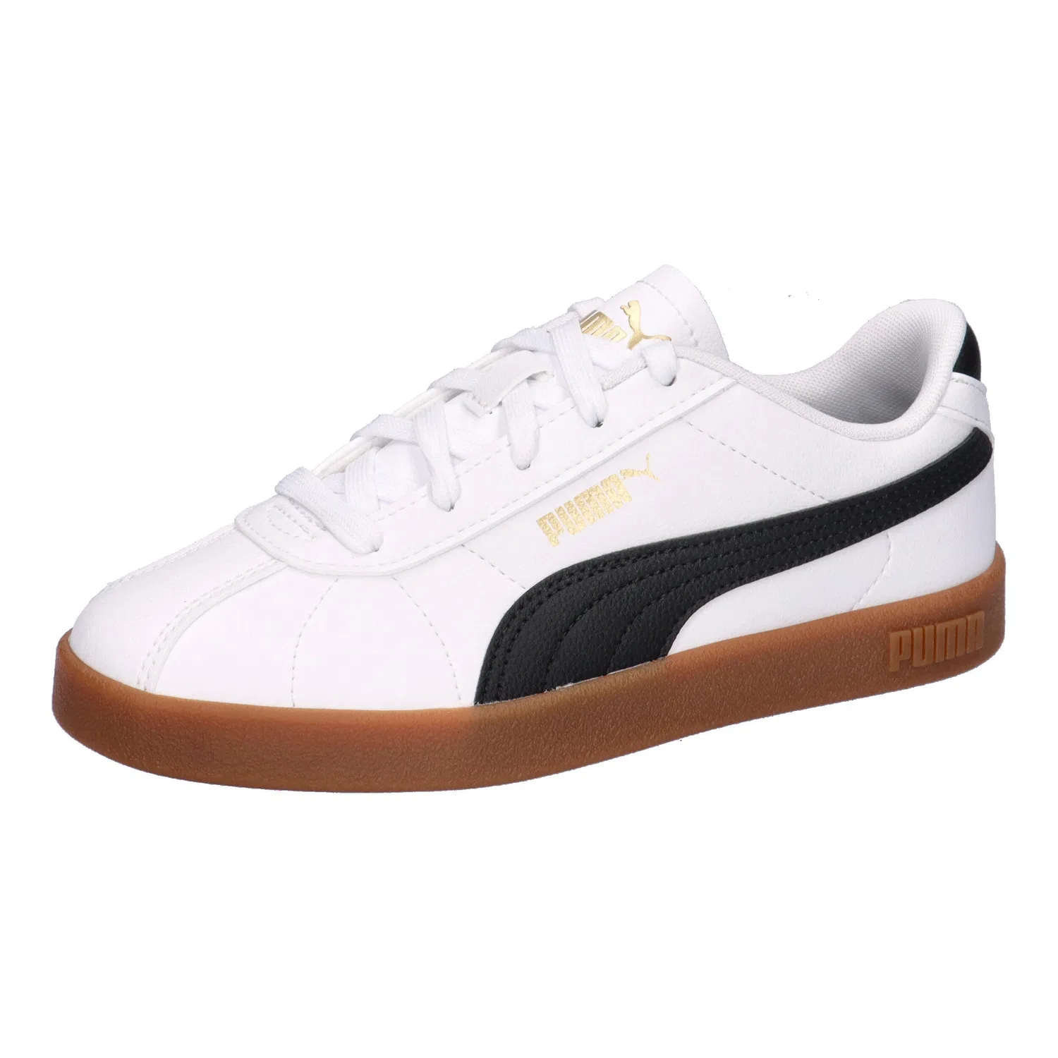 Детские кроссовки с гладкой искусственной кожей Club II SL Puma, Weiss