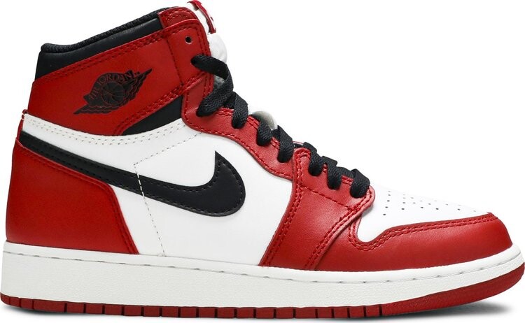 

Кроссовки Air Jordan 1 Retro High OG GS Chicago 2015, белый, Белый;красный, Кроссовки Air Jordan 1 Retro High OG GS Chicago 2015, белый