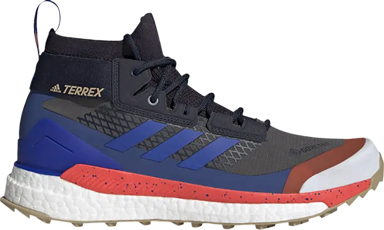 

Ботинки Adidas Terrex Free Hiker GTX 'Grey Bold Blue', серый