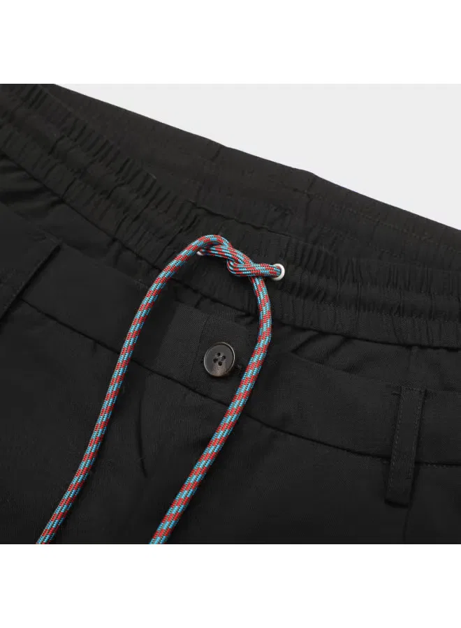 Брюки прямые свободные с пэчворком Zara, черный — фото 4