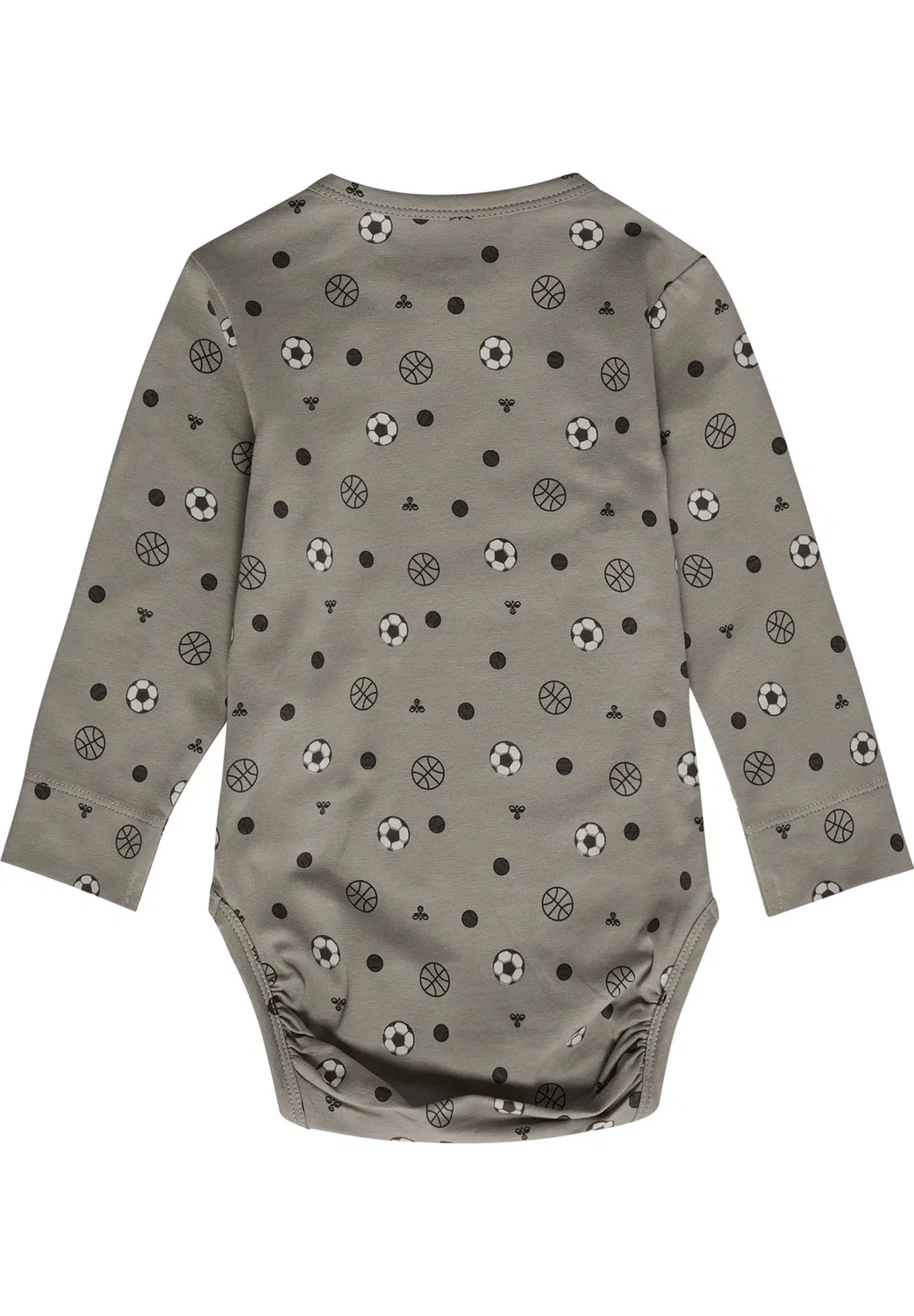 Hmlmini aop body l/s unisex - body Hummel, Vintage Khaki — фото 2