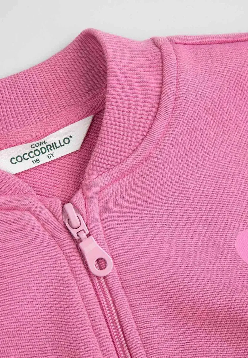Толстовка-Бомбер - толстовка на молнии Coccodrillo, Pink — фото 3
