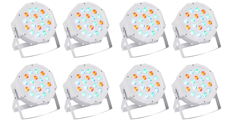 

Перезаряжаемые лампы Rockville RockPAR50 WHT LED RGB Compact Par Can DJ