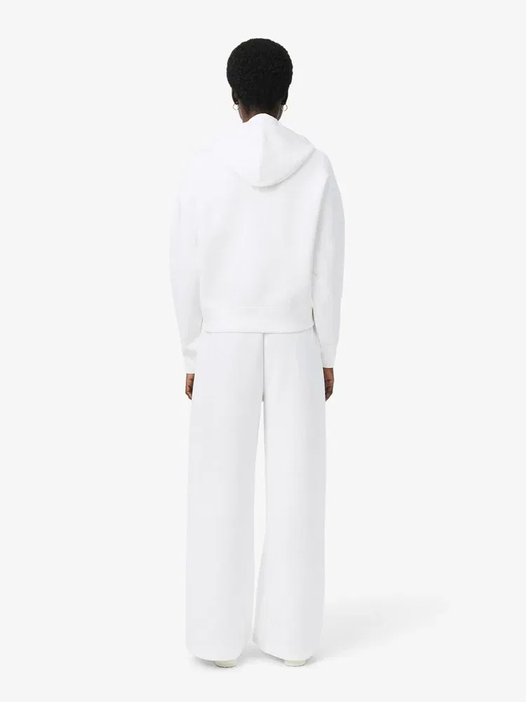 Штаны спортивные LACOSTE Double Face, широкие, белые — фото 3