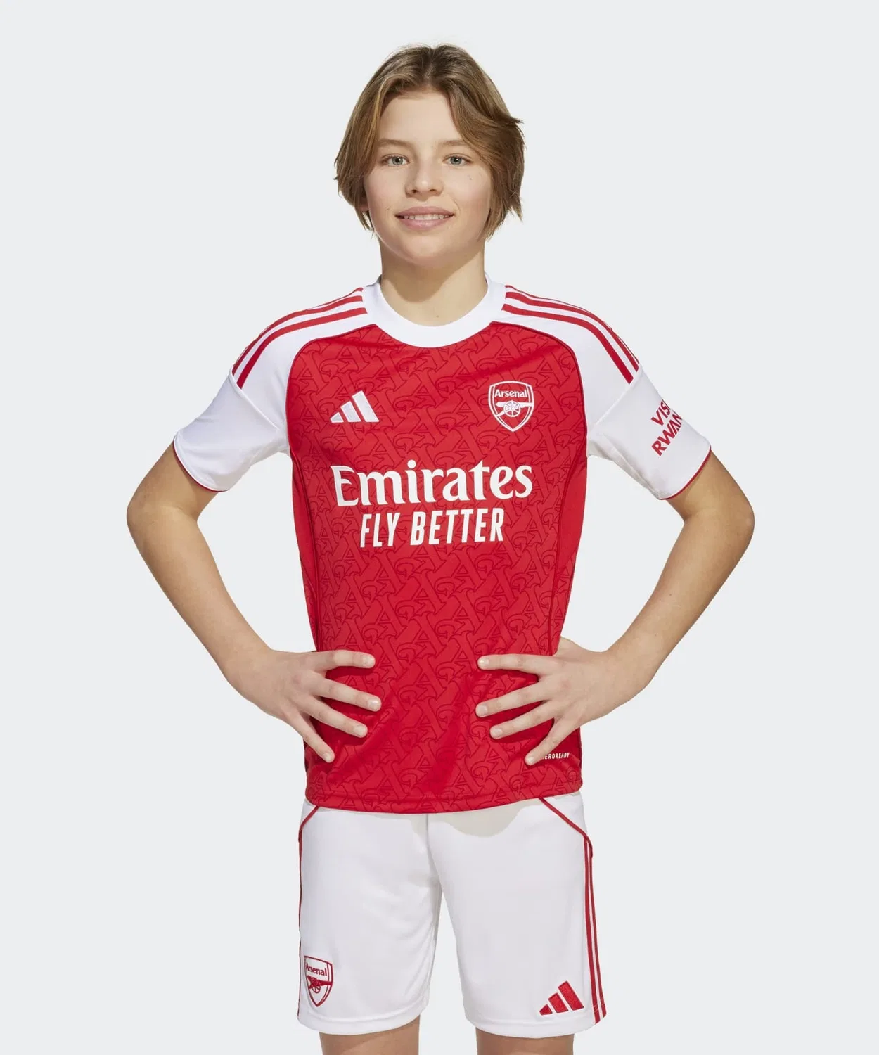 Детская футболка с принтом Arsenal Home Jersey Kids Adidas, Red — фото 3