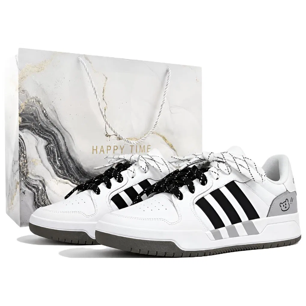Детские кроссовки для скейтбординга с принтом ENTRAP, Adidas, White