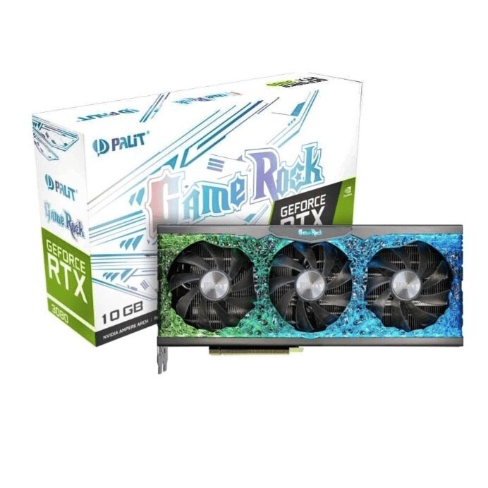 

Видеокарта Palit GeForce RTX 3080 GameRock (LHR) NED3080U19IA-1020G