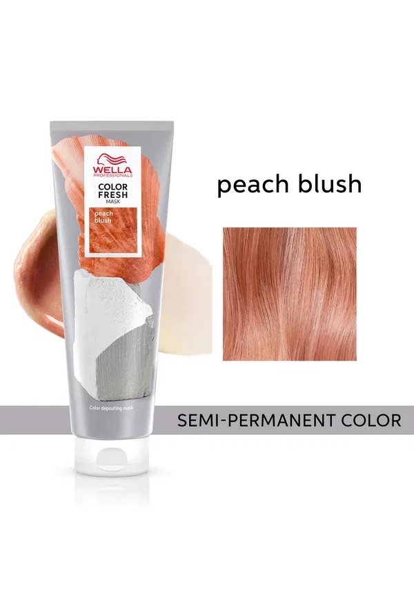 Маска для волос 2-в-1 Professionals color fresh mask Wella, Peach Blush, 150 мл, персиковый — фото 2