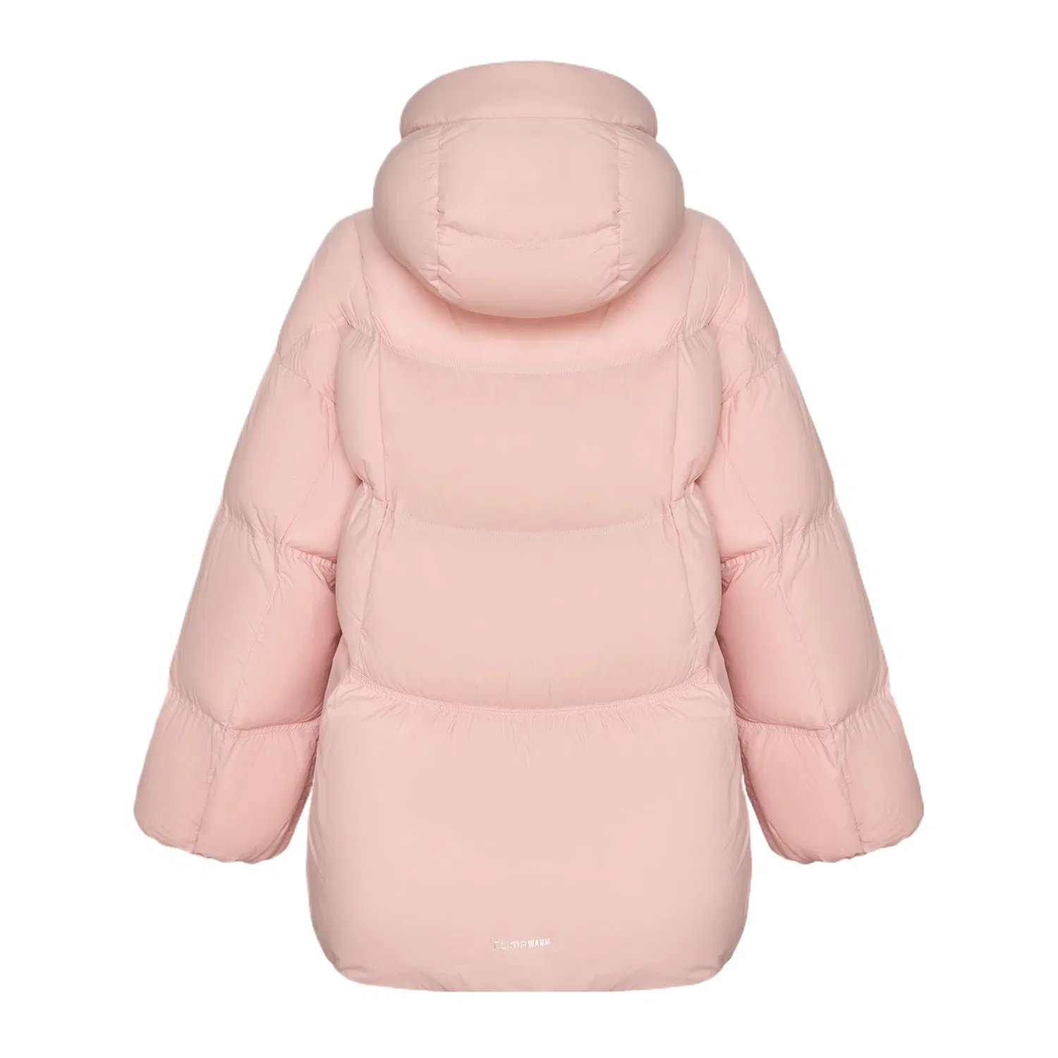 Детская куртка пуховик с принтом Adidas, Light Pink/Light Gray/Dark Silver Gray — фото 3