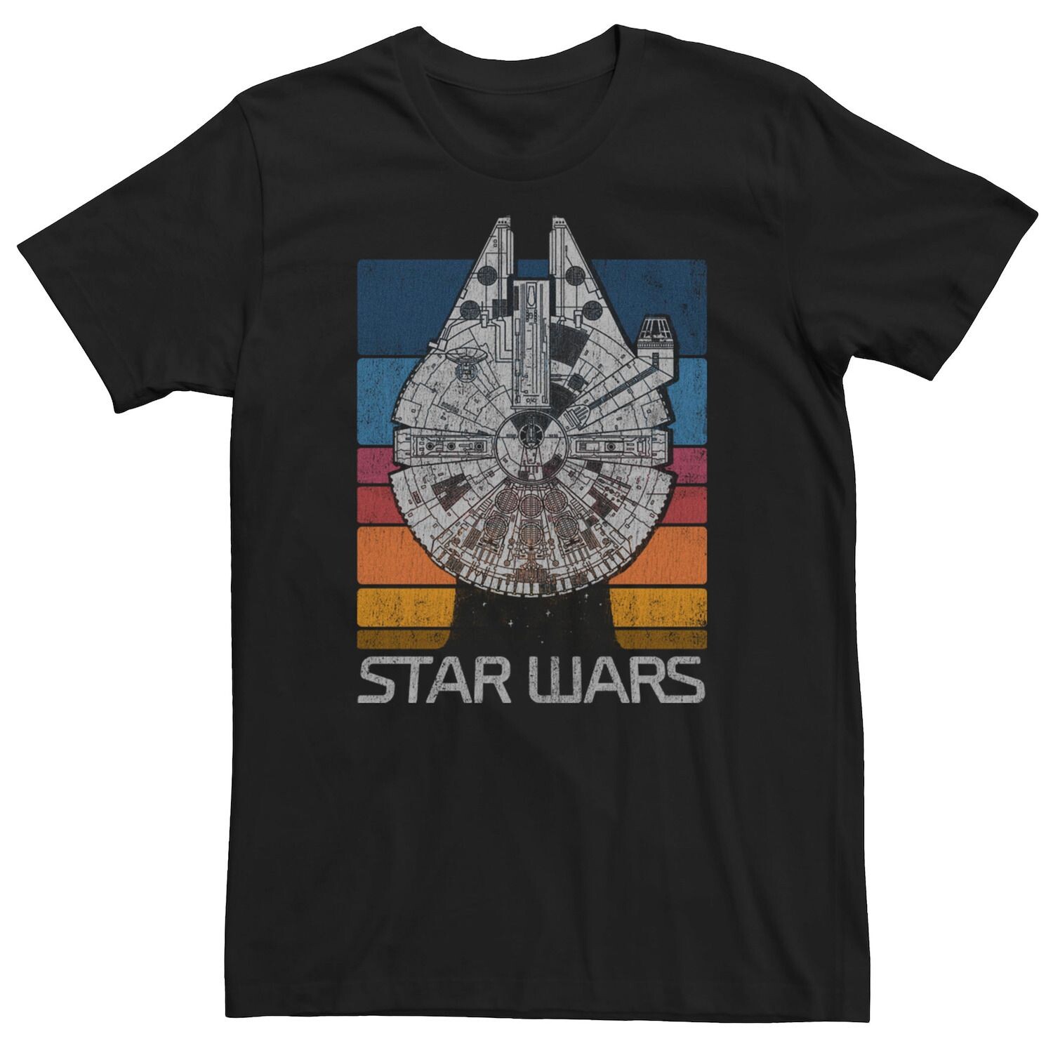

Мужская футболка Star Wars Falcon в стиле ретро с радужным рисунком Licensed Character