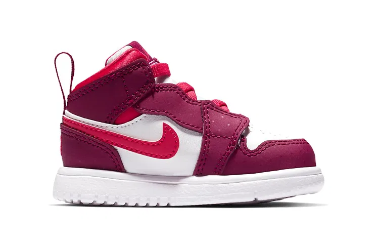 Детские кроссовки для малышей с высоким верхом Air 1 Mid Alt Jordan, Rose Red — фото 3