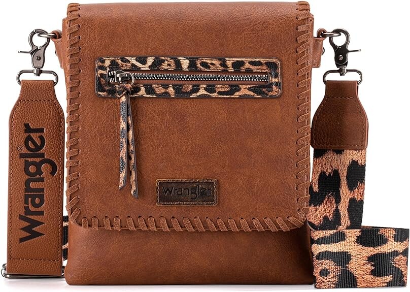 

Женская сумка Wrangler в стиле вестерн с гитарным ремешком, темно-коричневый