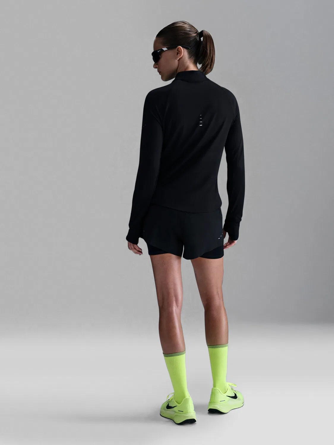 Топ для бега Nike Swift Dri-FIT UV 1/4-Zip, Black — фото 2