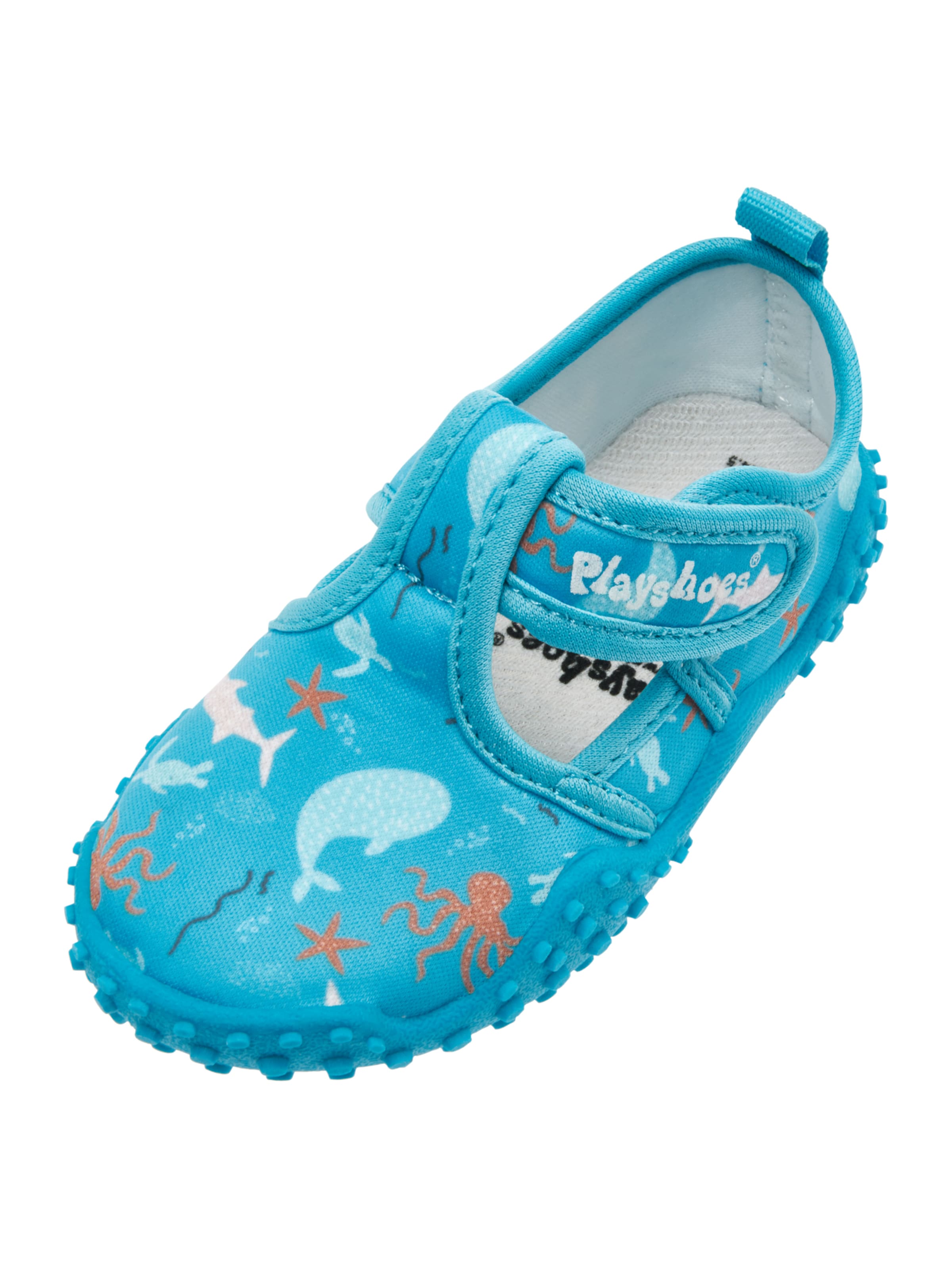 PLAYSHOES Пляжные и бассейновые тапочки 'Meerestiere' в цвете Turquoise