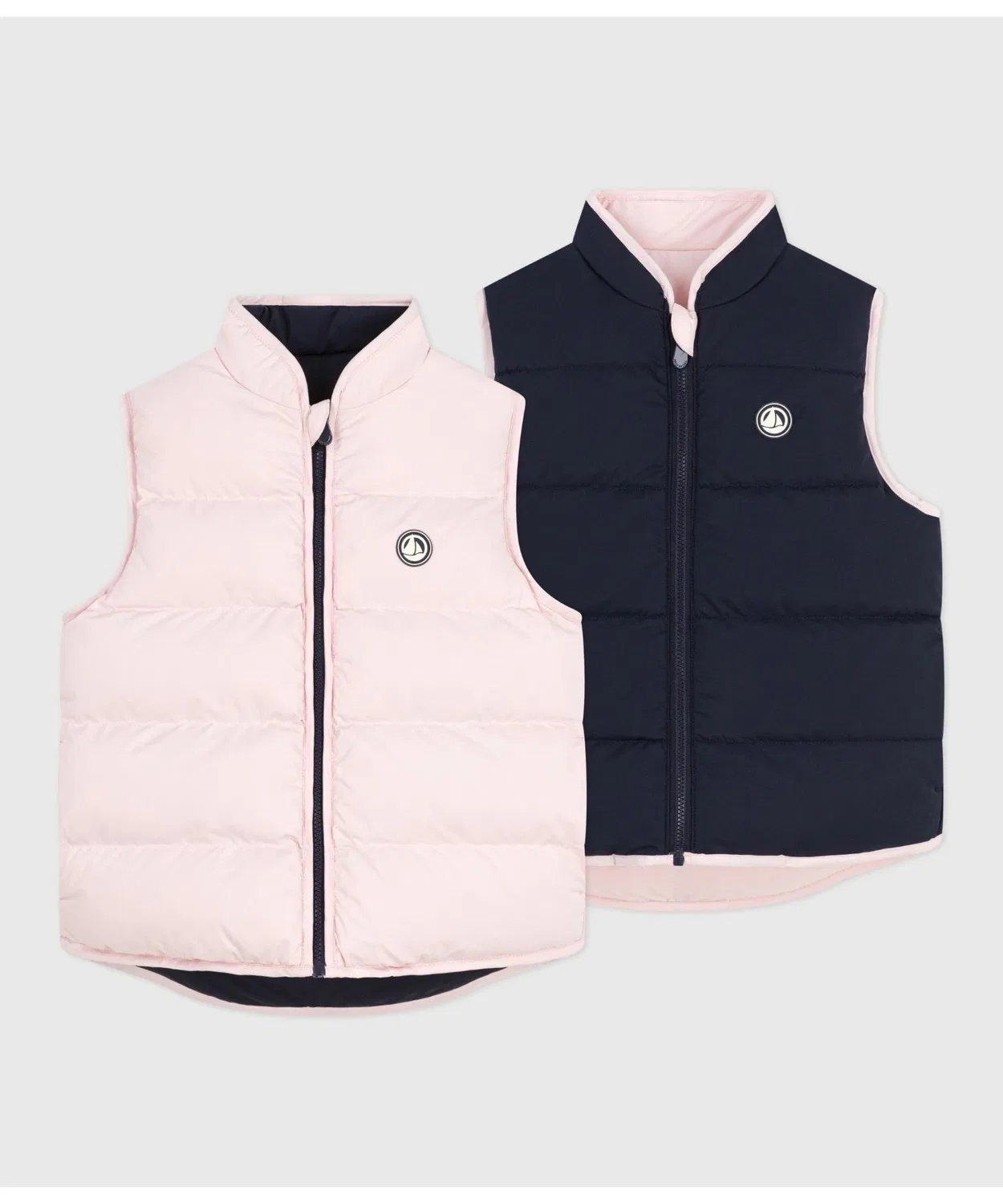 Детский жилет без рукавов с брендовым логотипом PETIT BATEAU, Light Pink
