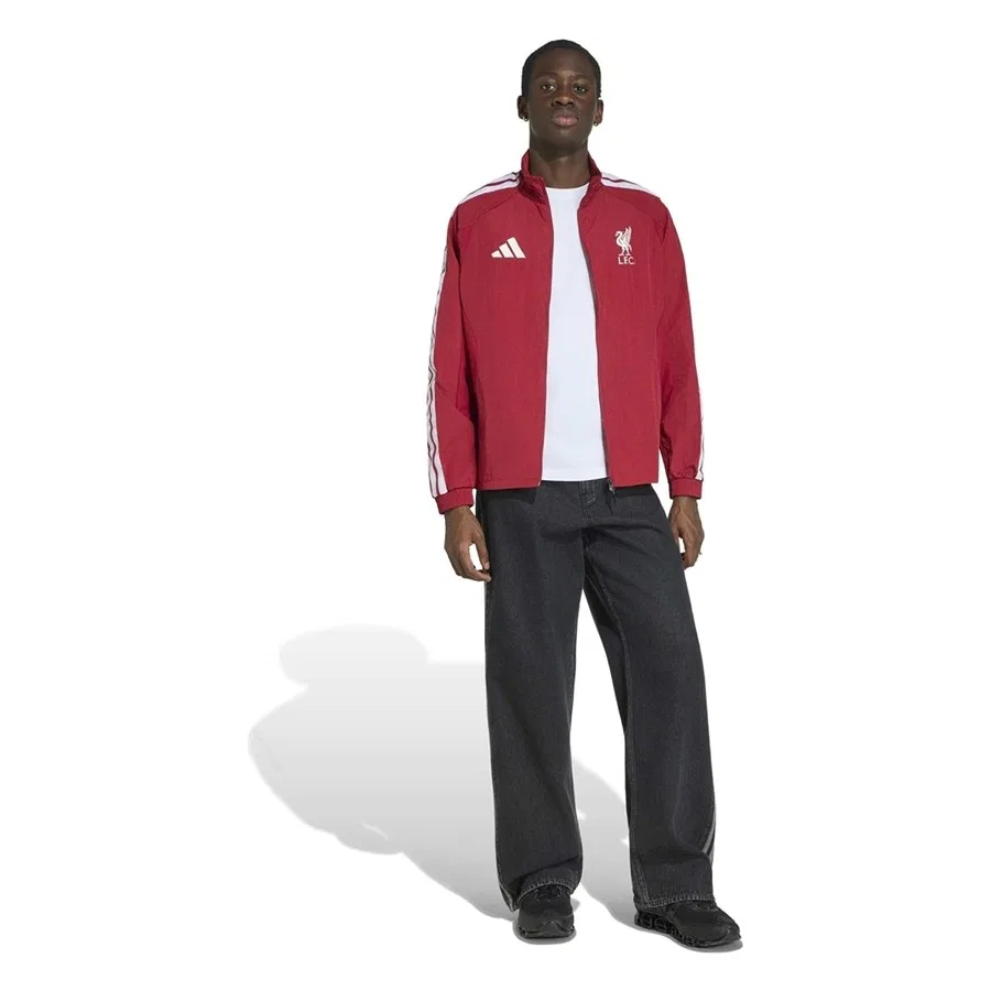 Мужская куртка с высоким воротником Lfc H Anth adidas, Бордовый — фото 4