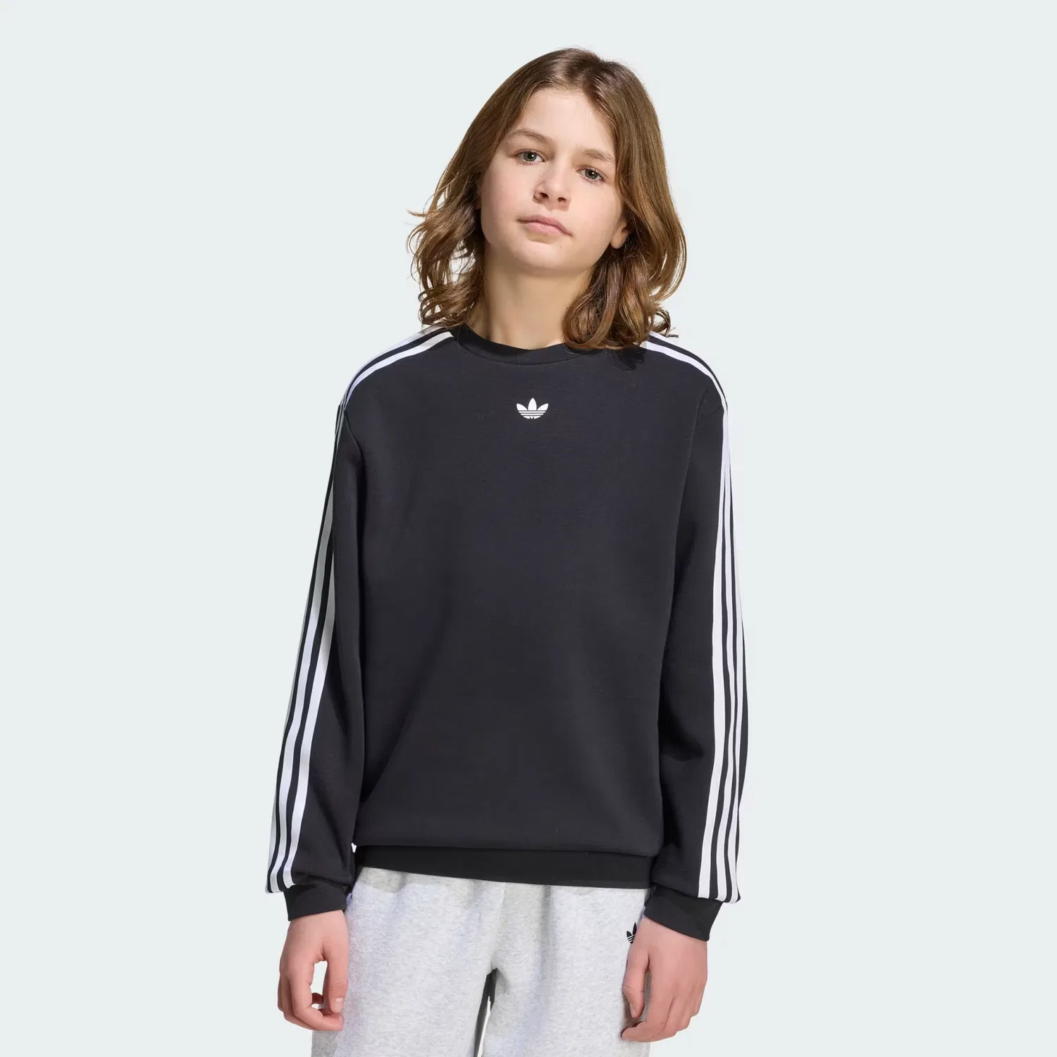 Детский свитшот свободного кроя Pokémon Loose Crew Adidas Originals, черный — фото 3