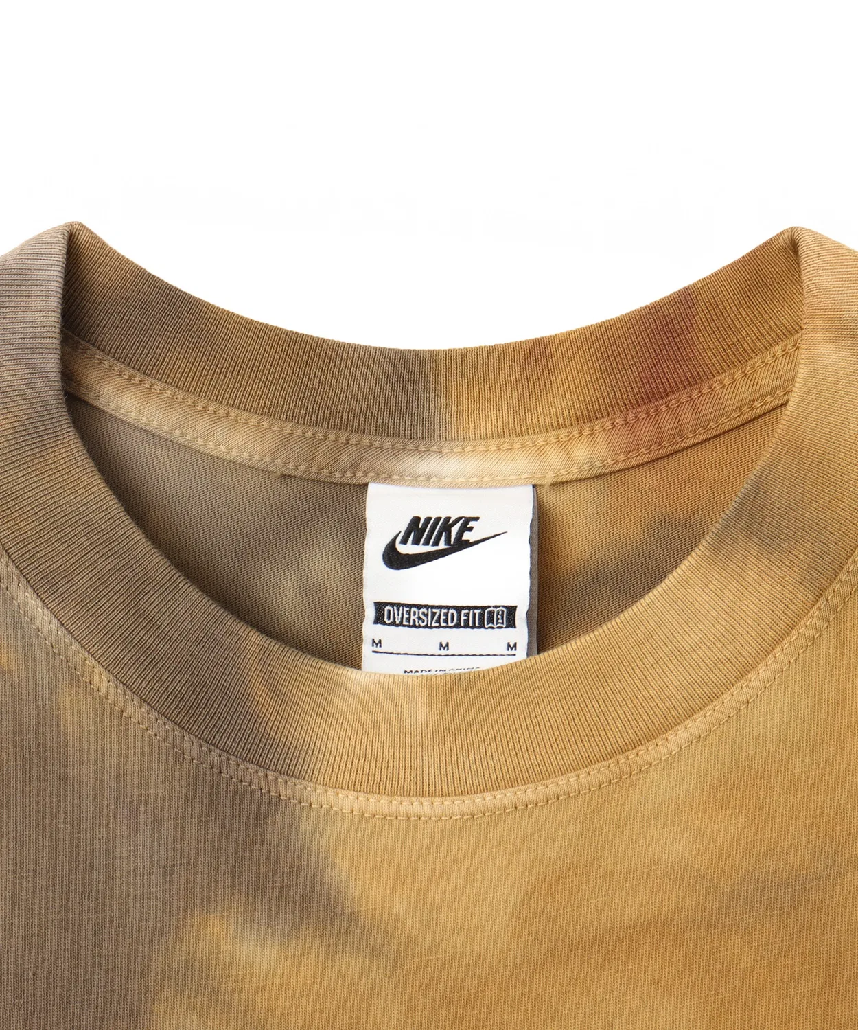 Женская футболка оверсайз с принтом NIKE, Beige — фото 4