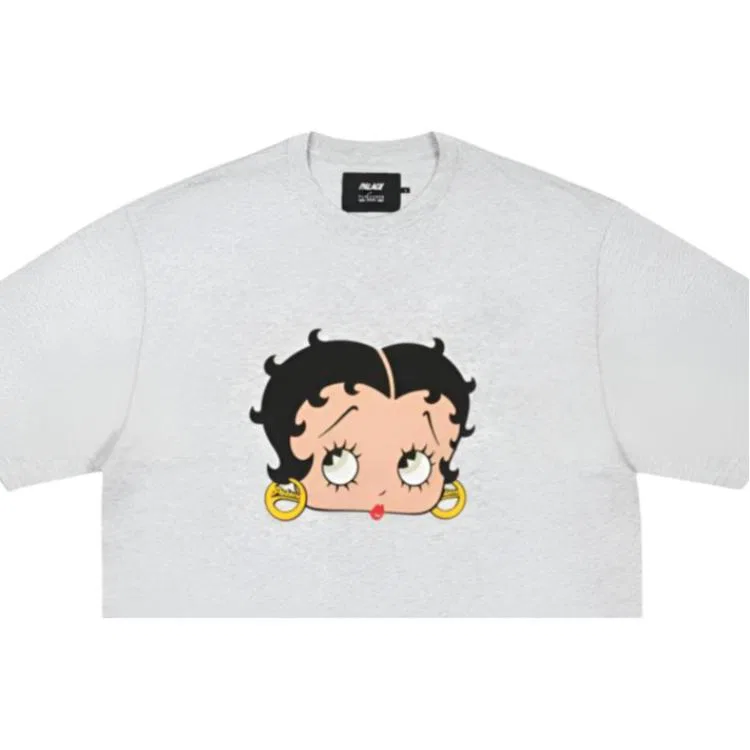 Детская футболка унисекс с принтом Betty Boop PALACE, Gray — фото 3