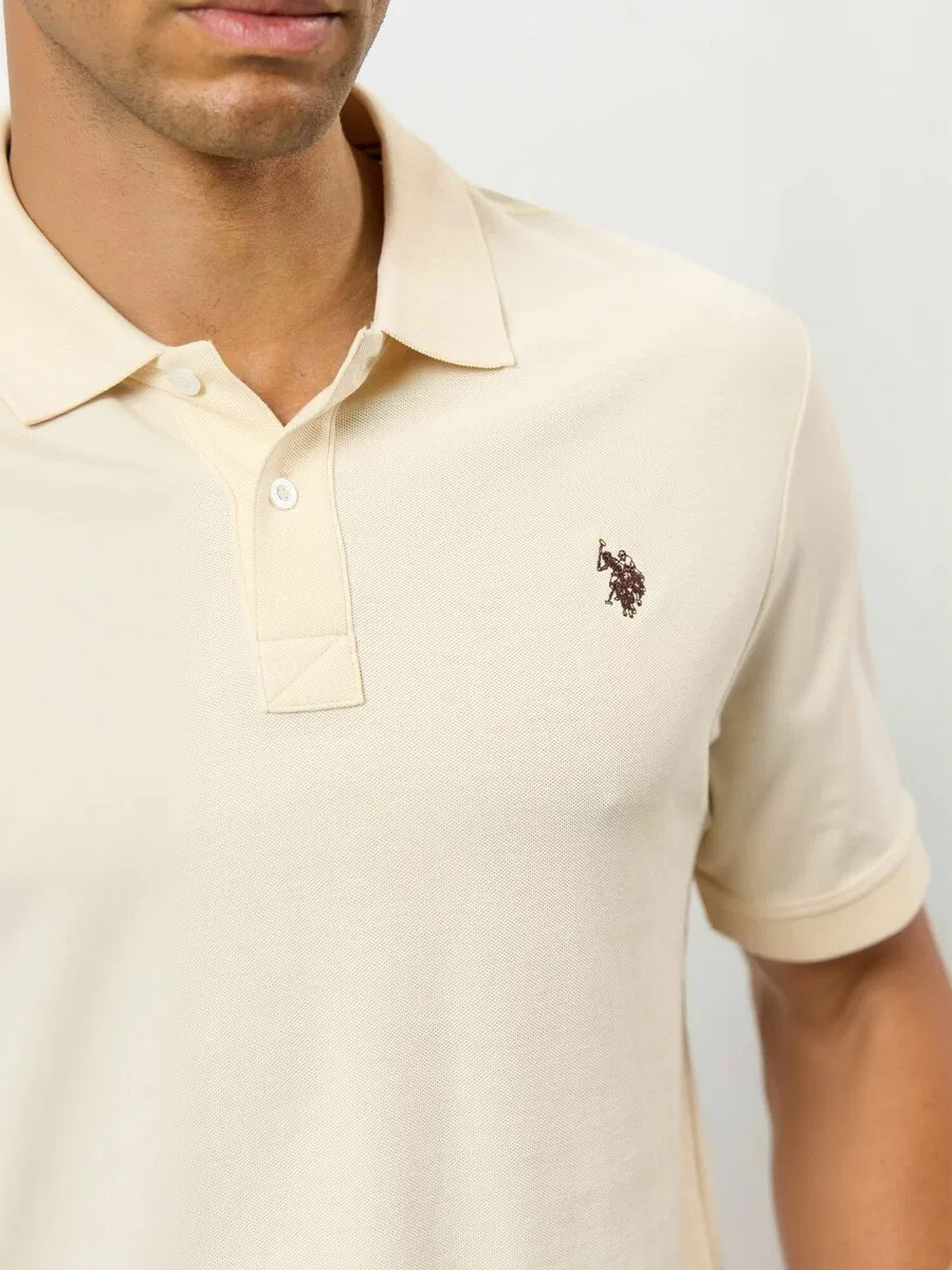 Рубашка на пуговицах стандартного кроя 'UMAlfred' серого цвета U.S. POLO ASSN. — фото 4
