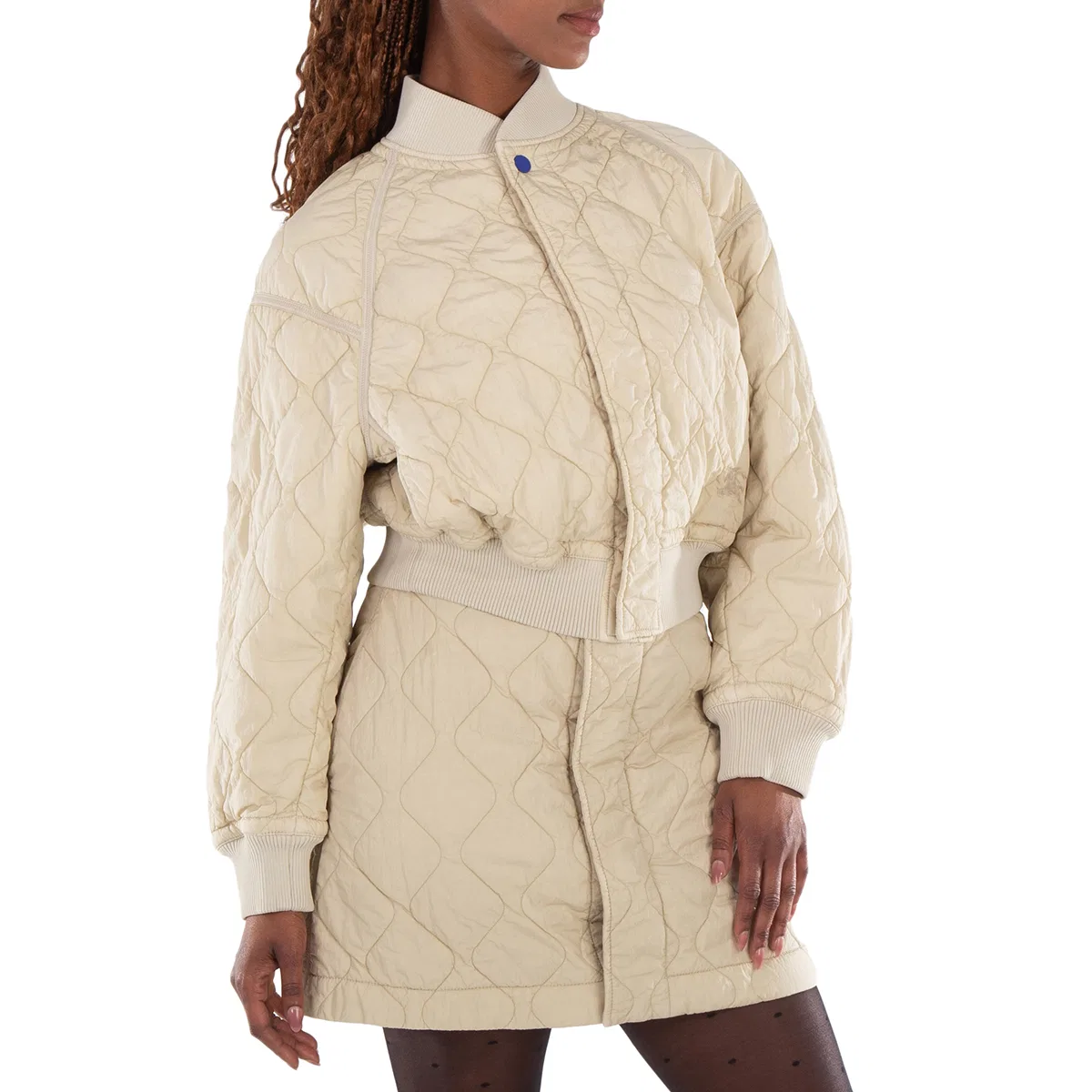 Женская куртка-бомбер стеганая Ladies Quilted Bomber Jacket Burberry, Soap — фото 2
