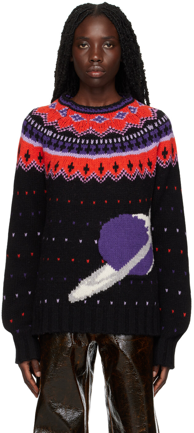 

Черный космический свитер MSGM