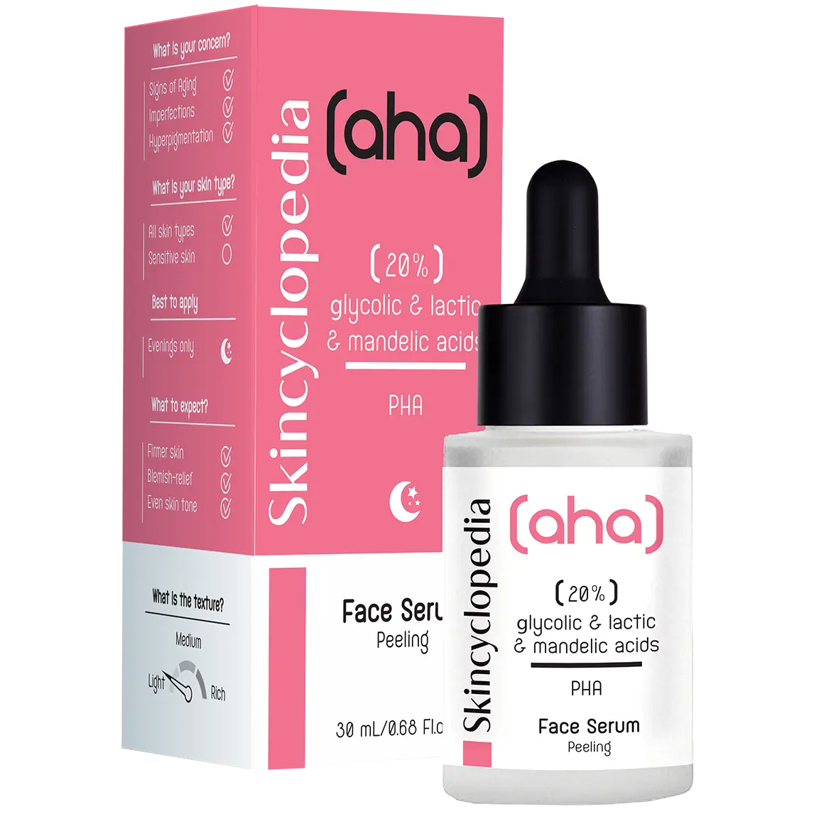 

Skincyclopedia концентрированная профессиональная отшелушивающая сыворотка с 20% ага+фа, 30 мл