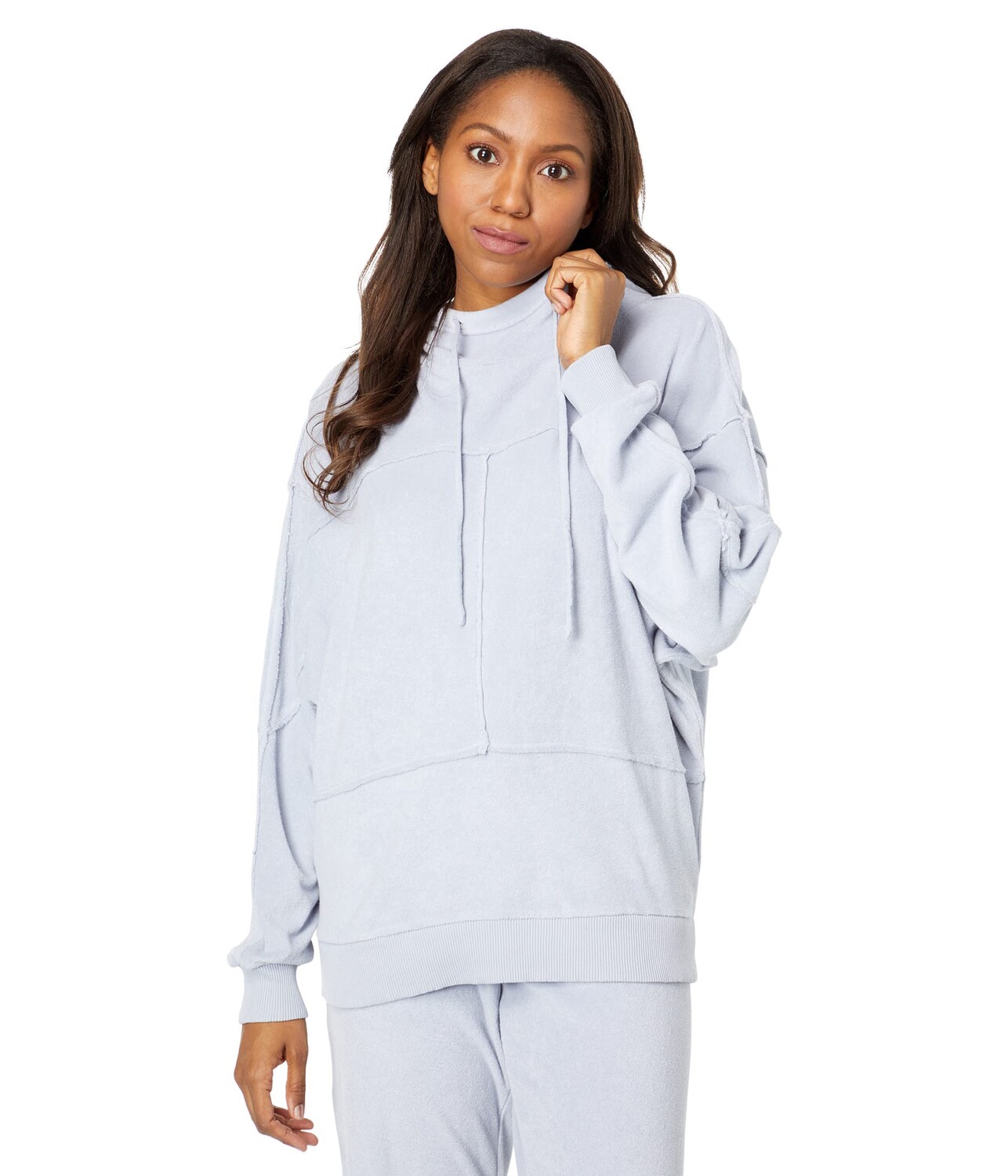 

Худи Mod-o-doc, Terry Cloth Long Sleeve Seamed Kimono Hoodie, Серый, Худи Mod-o-doc, Terry Cloth Long Sleeve Seamed Kimono Hoodie